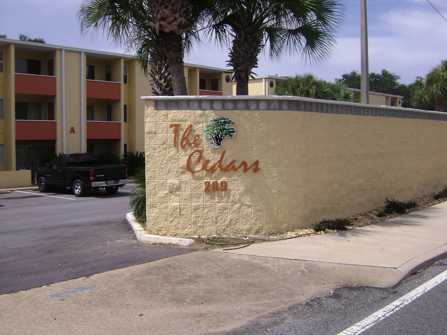 The Cedars Sign | A World of Signs, Fort Walton Beach, FL